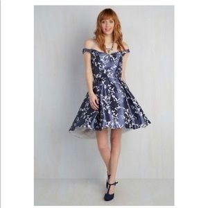 ModCloth Chi Chi London off the shoulder dress